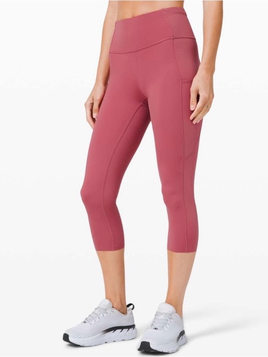 lululemon athletica Pants - Lululemon Fast and Fee Crop Cherry Tint